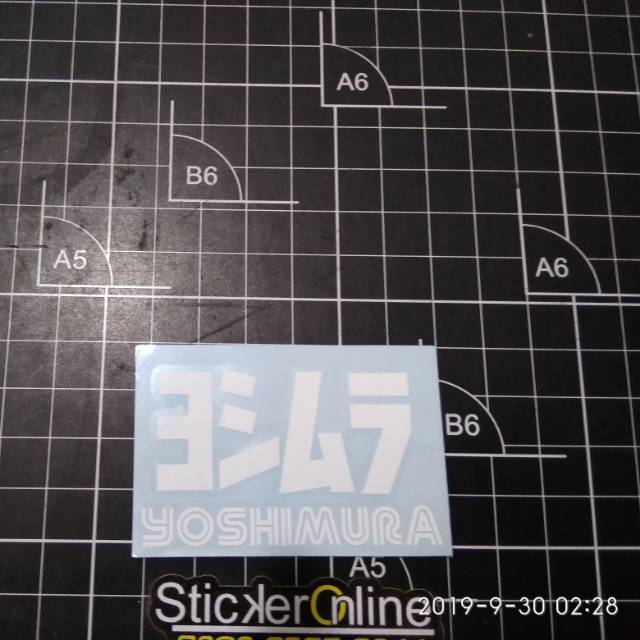 

Cutting sticker yosgimura warna putih