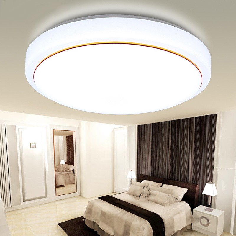 QIHAO Lampu LED Plafon Modern 24W 28cm - White/Gold