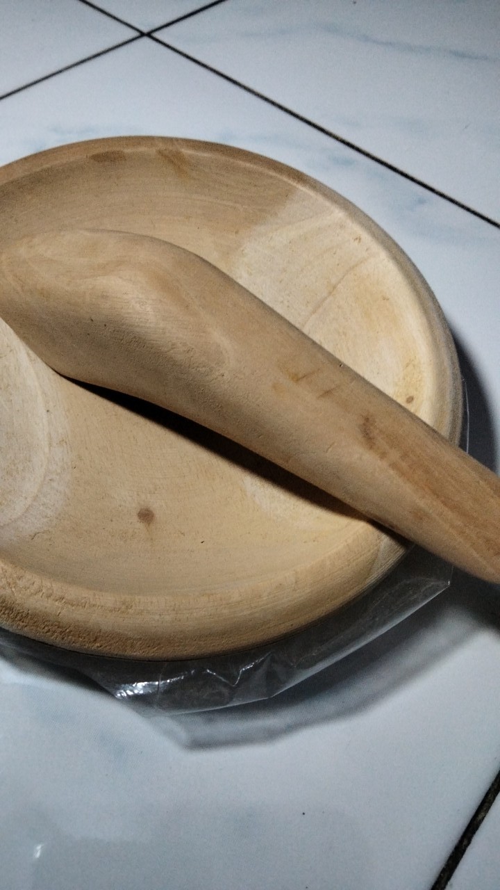 Ulekan Kayu Premium / Alat Ulekan Dari Kayu