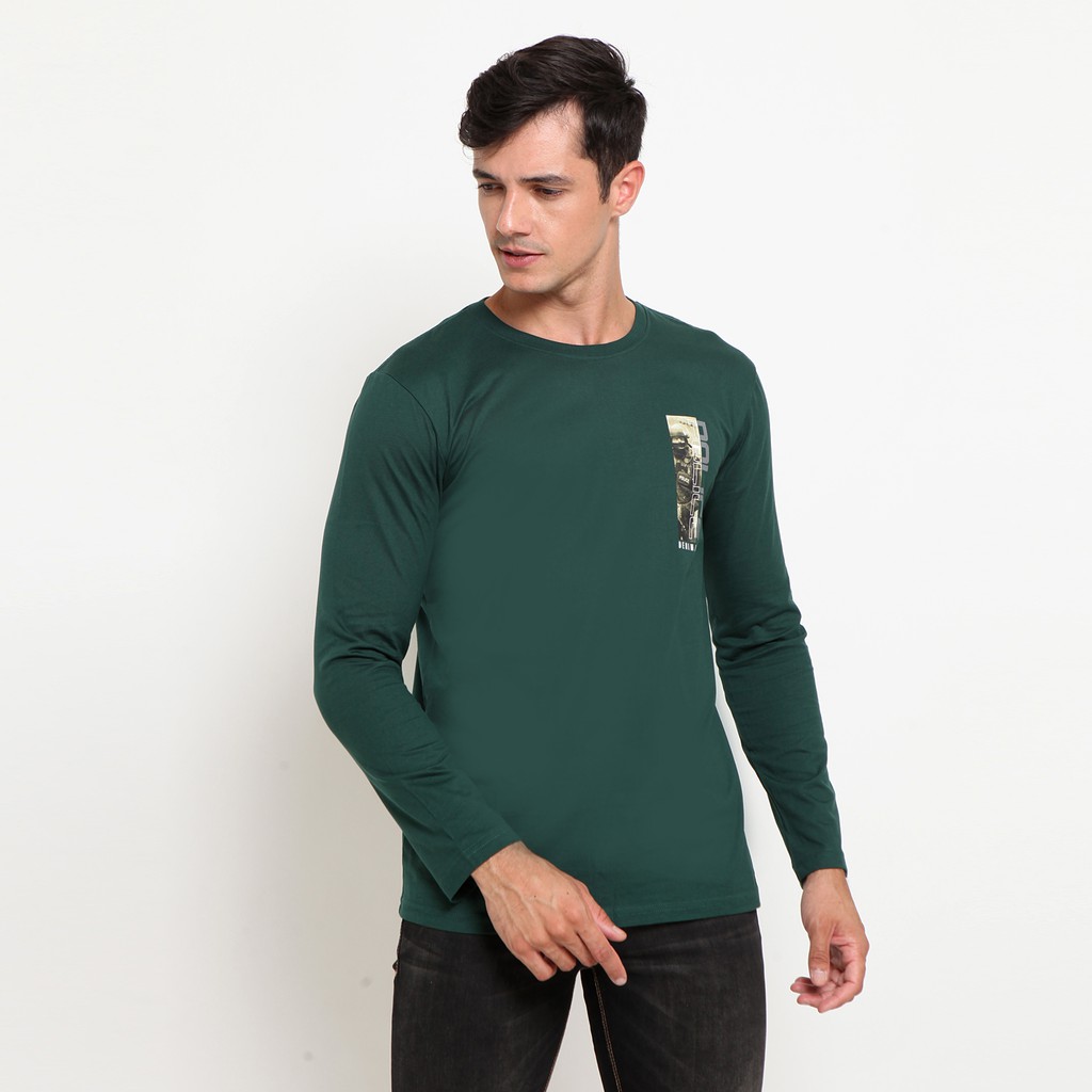 Police Kaos  Lengan  Panjang  Cotton Combed Pria  259970093 