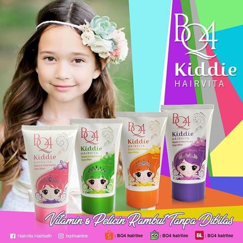  BQ4  Kiddie Hairvita Vitamin  Pelicin Rambut  Tanpa 