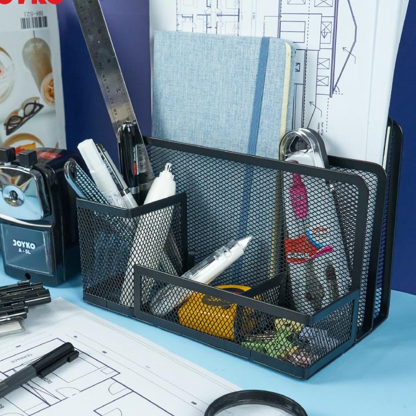 

Desk Set JOYKO DS21/Pen Holder/Tempat Alat Tulis Jaring/Deskset Besi 케