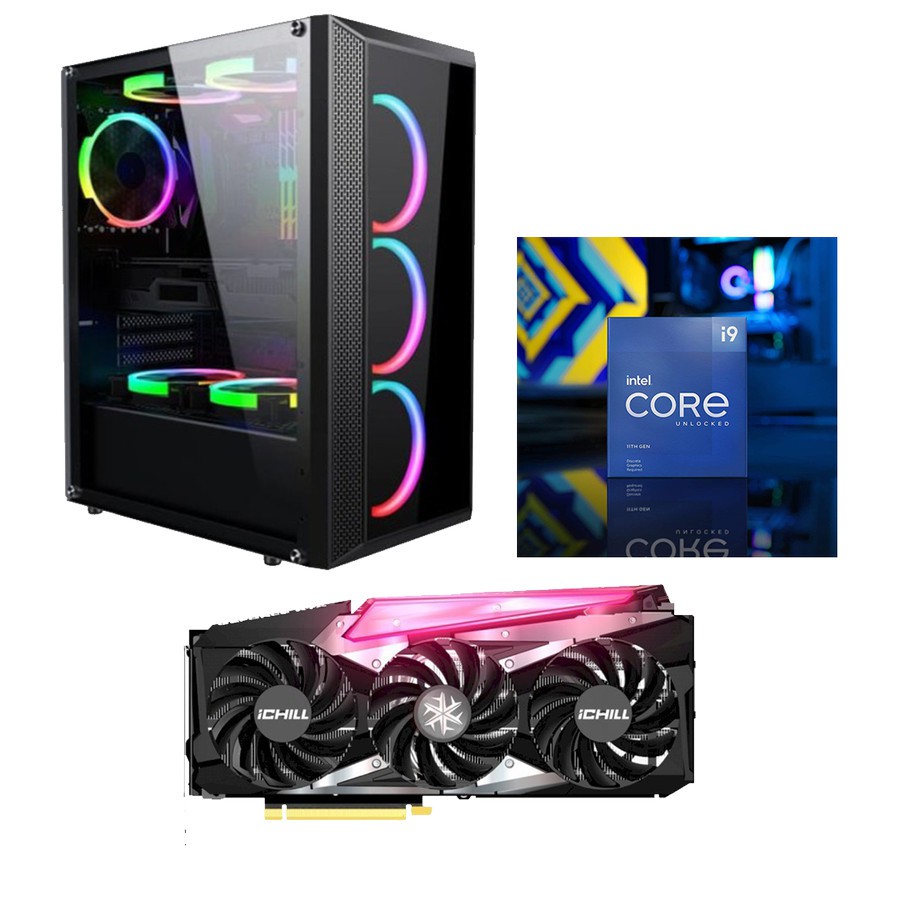 PC GAMING EDITING INTEL CORE I9 11900K - RTX 3060 12GB DDR6 - RAM 16GB