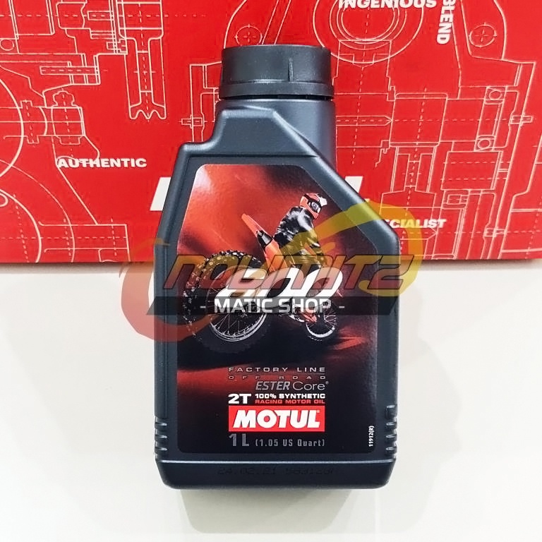 Oli Samping Motor 2 TAK Motul 800 OFF ROAD 2T Factory Line Ester Core 1L