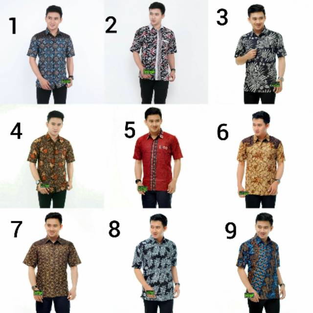 HEM BATIK  PRIA  LENGAN PENDEK 09 Shopee  Indonesia