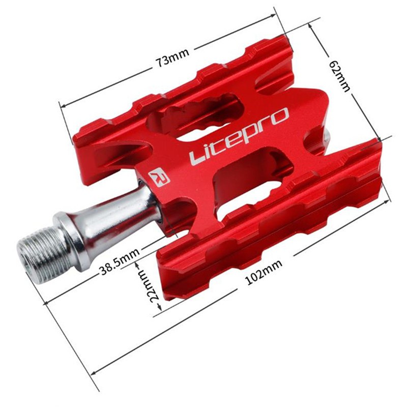 Litepro Pedal Sepeda MTB Lipat 412 Bahan Aluminium Ultra Ringan Pedal Sepeda