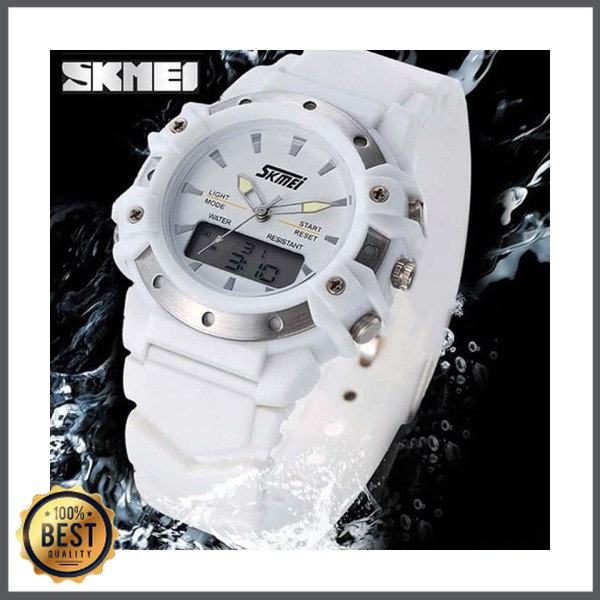 Jam Tangan Wanita Digital SKMEI 0821 WHITE Water Resistant 30M