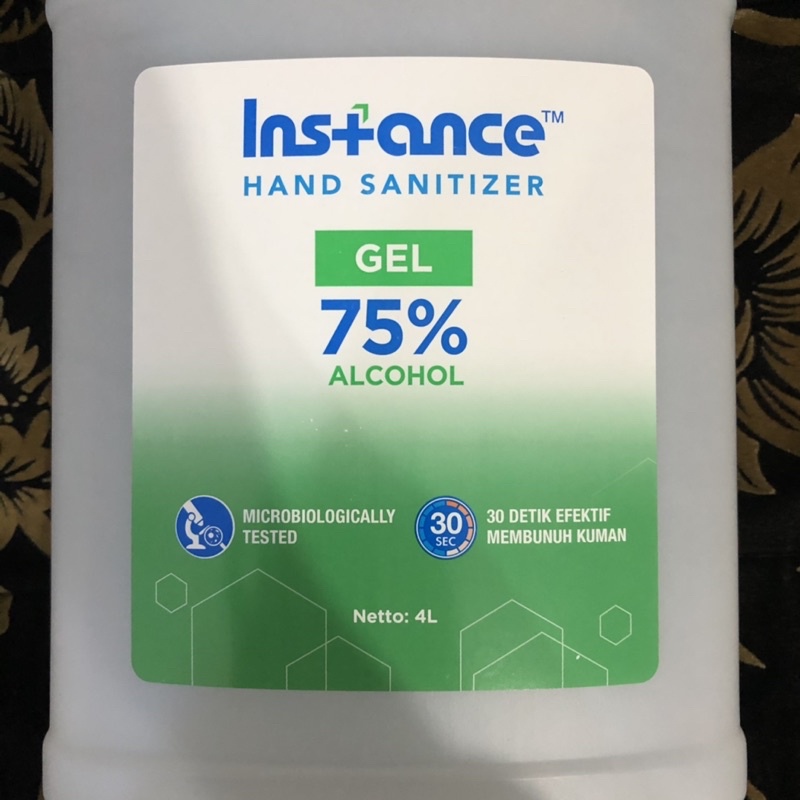 INSTANCE Hand Sanitizer Gel / Jel Refill 4 Liter bukan 5 L