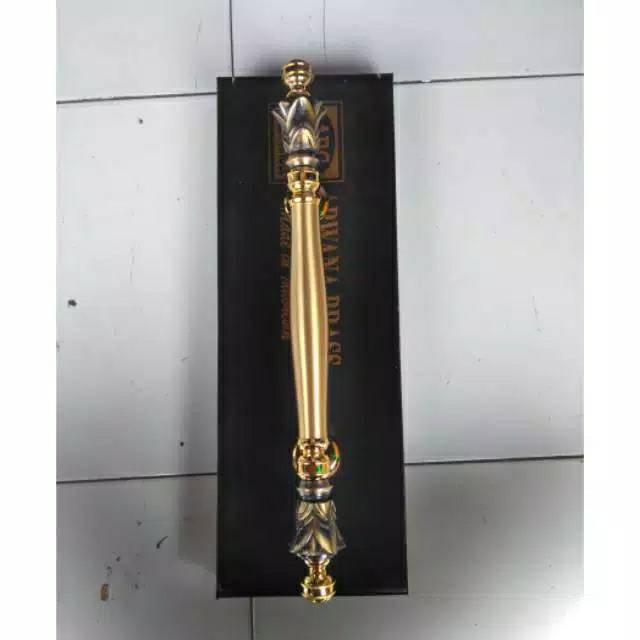 Handle Pintu Rumah Pagar Kuningan Antik Murah Motif Nanas 47cm