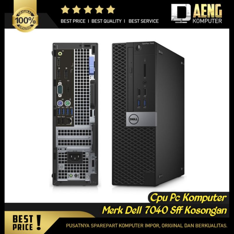 Cpu PC Komputer Mini Dell Optiplex 7040 SFF gen 6 Socket 1151 DDR4 Kosongan Mulus like new Mantap ad