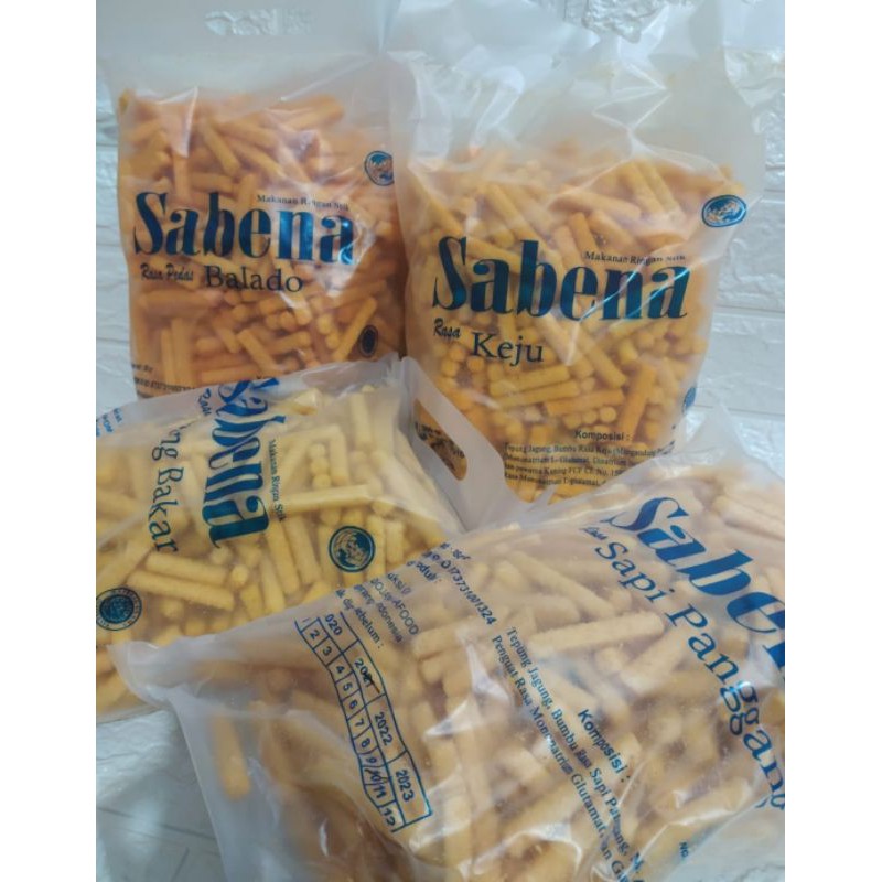 

sabena stik rasa balado keju jagung manis sapi panggang