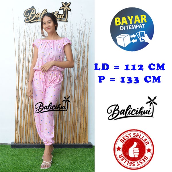 Balicihui Jumpsuit Panjang Lengan Jumpsuit Wanita Jumpsuit Bali