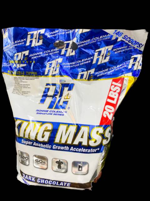 Rc king mass 20 lbs weight gainer KINGMASS 20LBS KING MASS WEIGHT GAINER RONNIE COLEMAN SERIOUS MASS