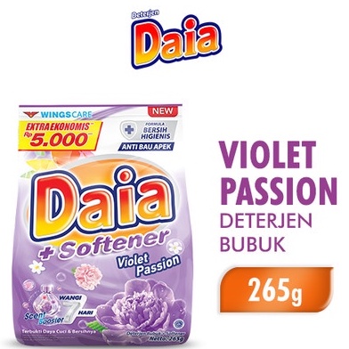 Daia Detergent Bubuk 290 Gram - Daia 5000 - Daia Softener - Sabun Cuci Bubuk