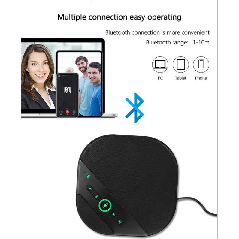 Speakerphone TENVEO TEVO-A3000B Portable Bluetooth for NV20U Webcam