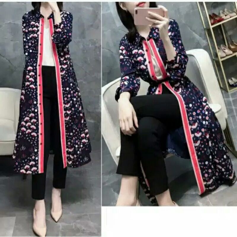 77890 Baju Maxidress longdress dress pesta dres Korea Korean style wanita import hitam Baju Maxi lon