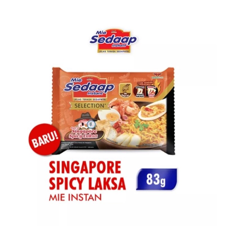 

MIE SEDAAP Mie Instant Singapore Spicy Laksa 83g