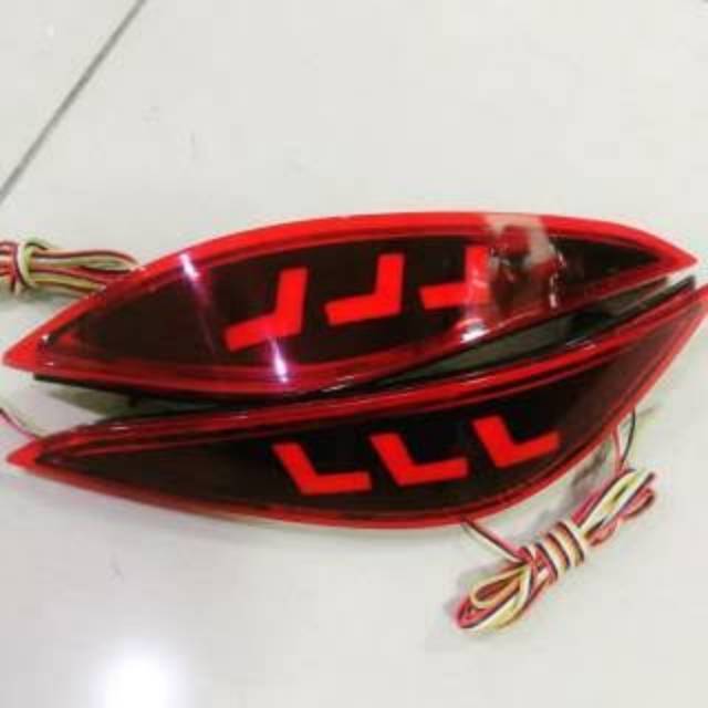  Lampu  LED  Reflektor Bumper Belakang Mobil  All New Rush  All 