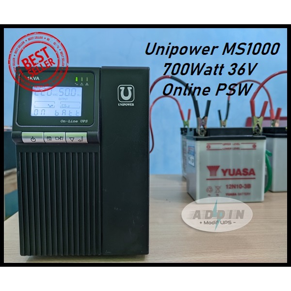 UPS Modifikasi Unipower MS1000 700Watt 36V Online PSW
