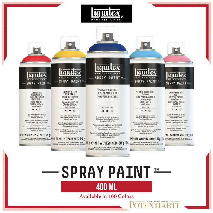 

(TERLARIS) Cat Akrilik Liquitex Spray Paint 400ml Acrylic Color - Part 05 - CAD ORANGE H 6