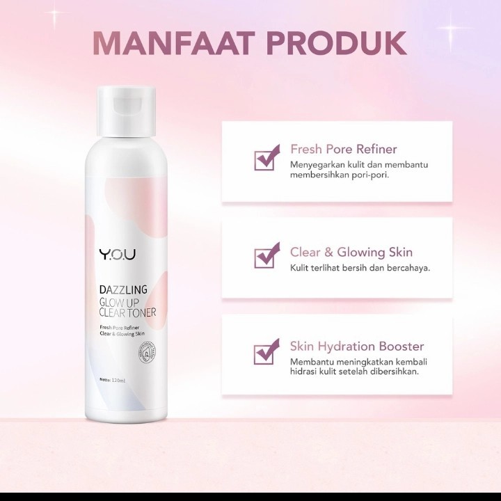 you dazzling glow up clear toner 120ml