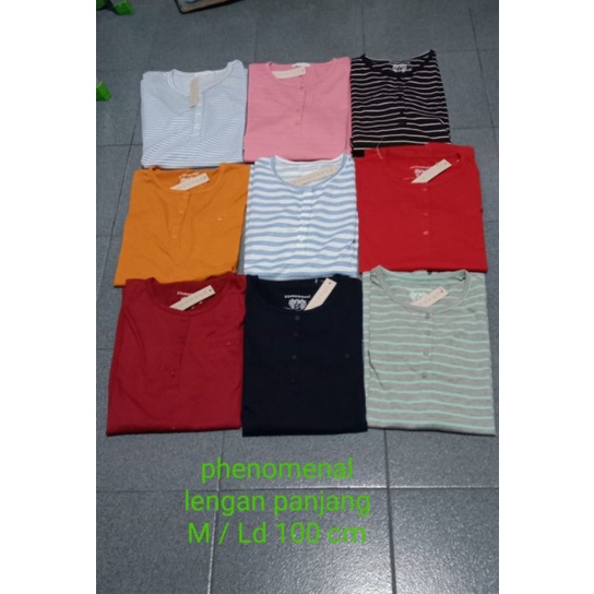 ATASAN KAOS CEWEK WANITA PHENOMENAL LENGAN PANJANG NEW ARRIVAL ARF0227 ada JUMBO XXL