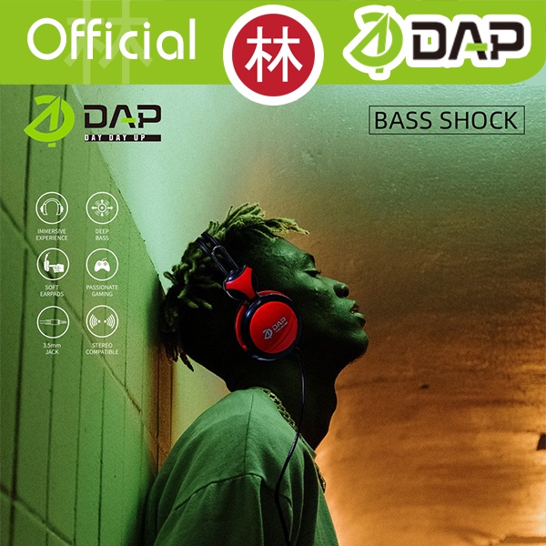 DAP DH-F8 Headphone Gaming Wired Headset Wired Earphone Extra Bass