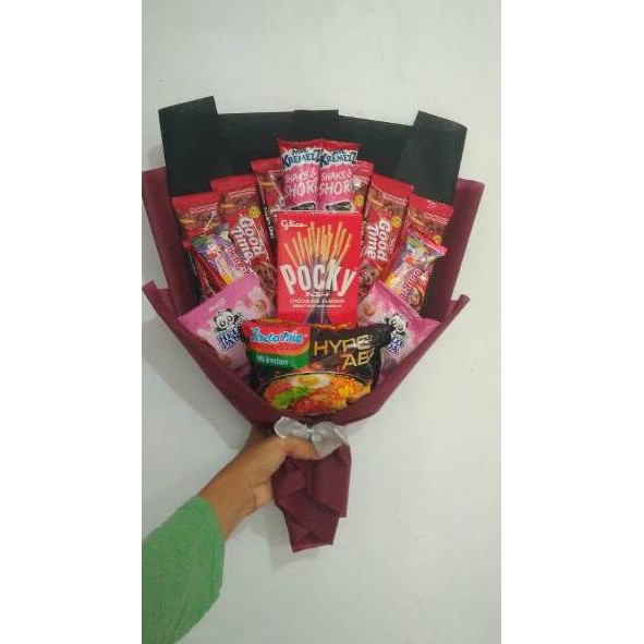 

Asli's promo buket snack hadiah sidang wisuda hampers ulangtahun anniversary H55Y09 super