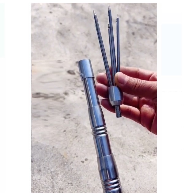 Original aluminium Tanggok serokan jala ikan jaring ikan lipat teleskopic aluminium saringan ikan AA