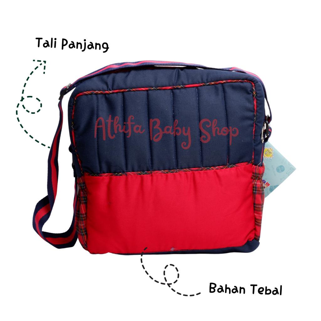 Tas Sedang Popok Perlengkapan Bayi Diaper Bag Baby Scots Embroidery Kado Ibu Hamil Melahirkan