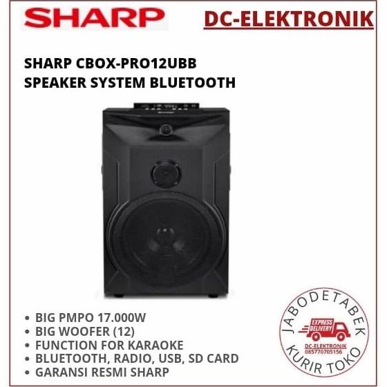 Sharp Cbox-Pro12Ubb Speaker Sharp Bluetooth Piranashop