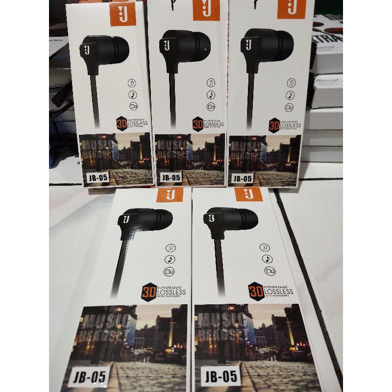 Handsfree Headset Earphone JB-05 + Mic Extra Bass