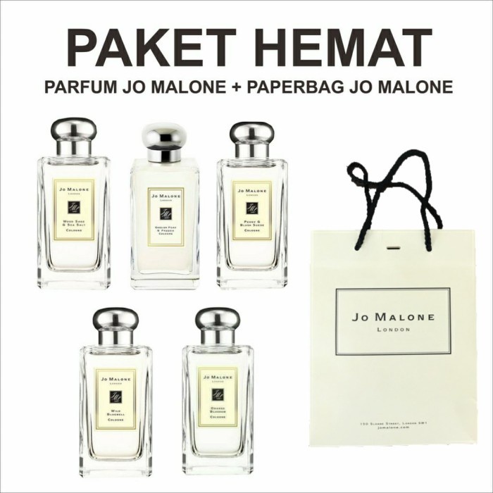 PAKET PAPER BAG JO MALONE + PARFUM JO MALONE 100ML