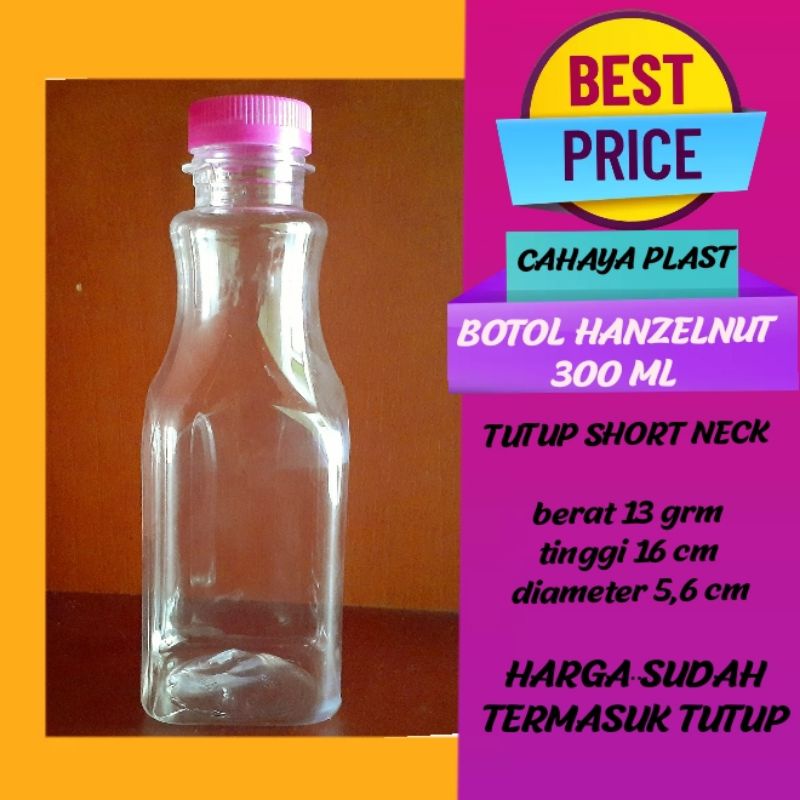Botol Plastik 300Ml-Botol Hanzelnut 300Ml-Botol Minuman 300Ml