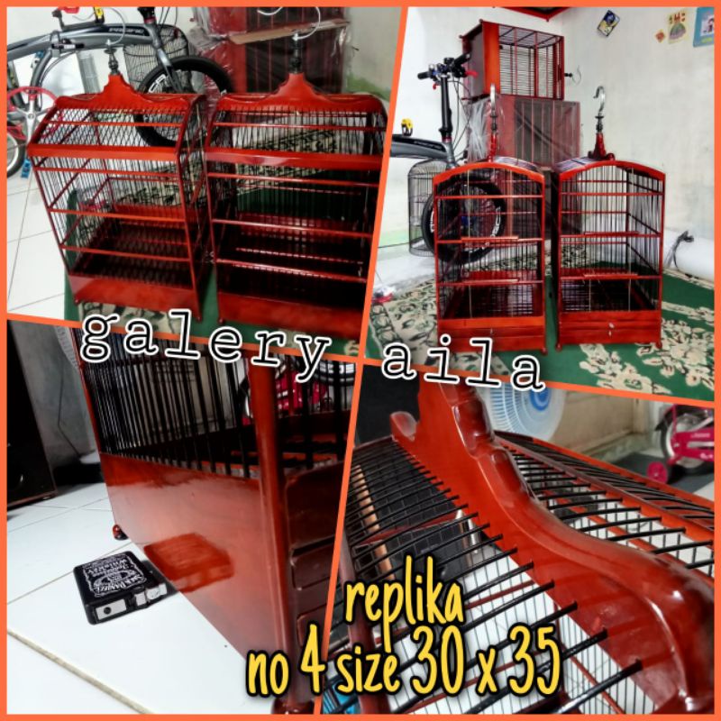 sangkar replika kotak no 4 halus kilap / grab gojek only