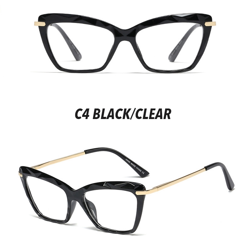 （YUZHU）COD Minus Kacamata Minus 0°~-400° Retro Mata Kucing Kacamataminus Wanita Eyeglasses