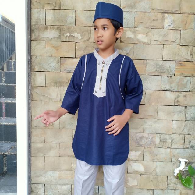 KOKO YUSUF ANAK / STELAN TURKI ANAK 10 - 12 TAHUN / PAKISTAN ANAK / KURTA ANAK