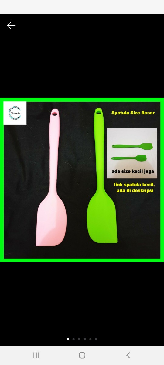 Spatula Silicone Pengaduk Kue Adonan Tahan Panas Spatula Kue