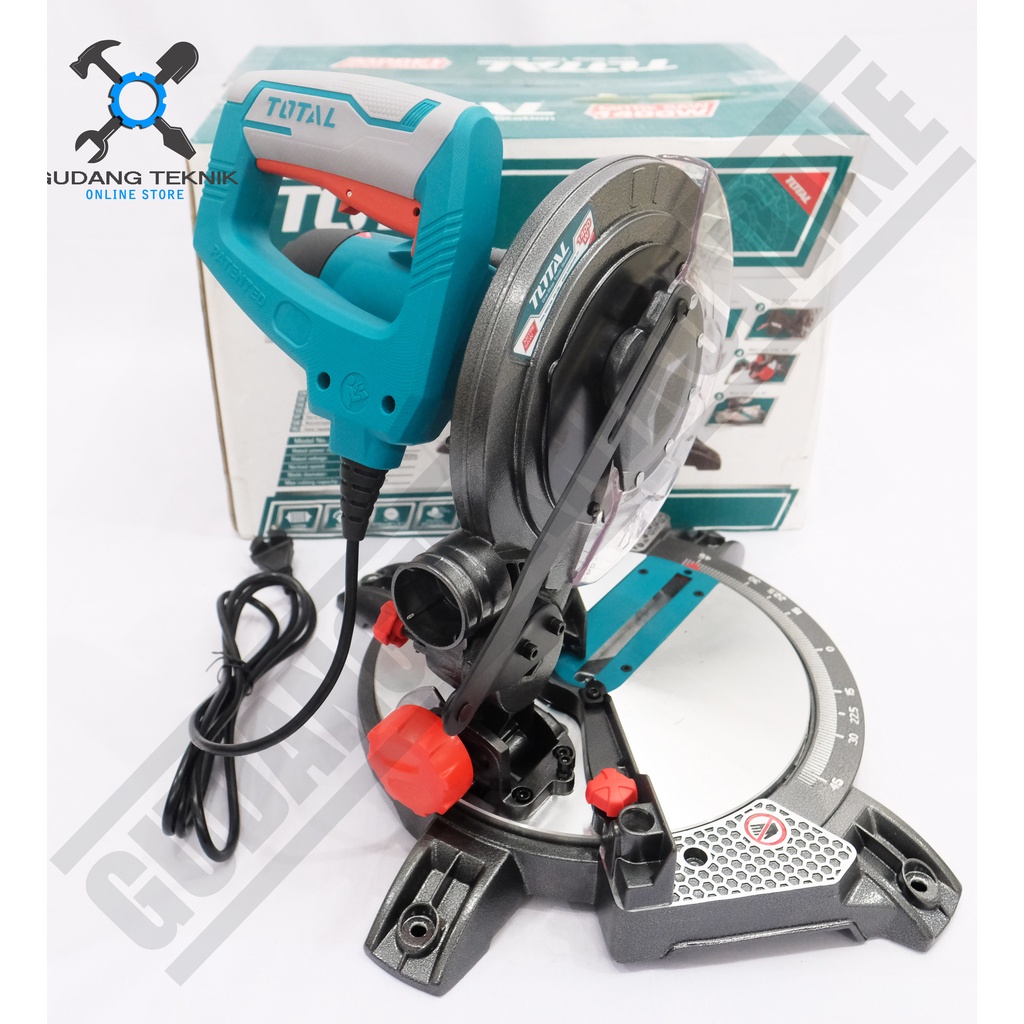 Mitre Saw 8&quot; TOTAL TS42142101 / Mesin Potong Aluminium TS 42142101 - Mesin Miter Saw TOTAL