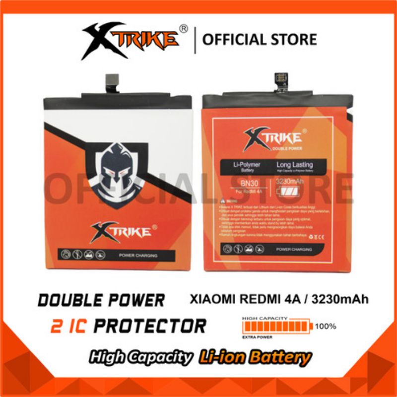 baterai xtrike bn30 /redmi 4a double power