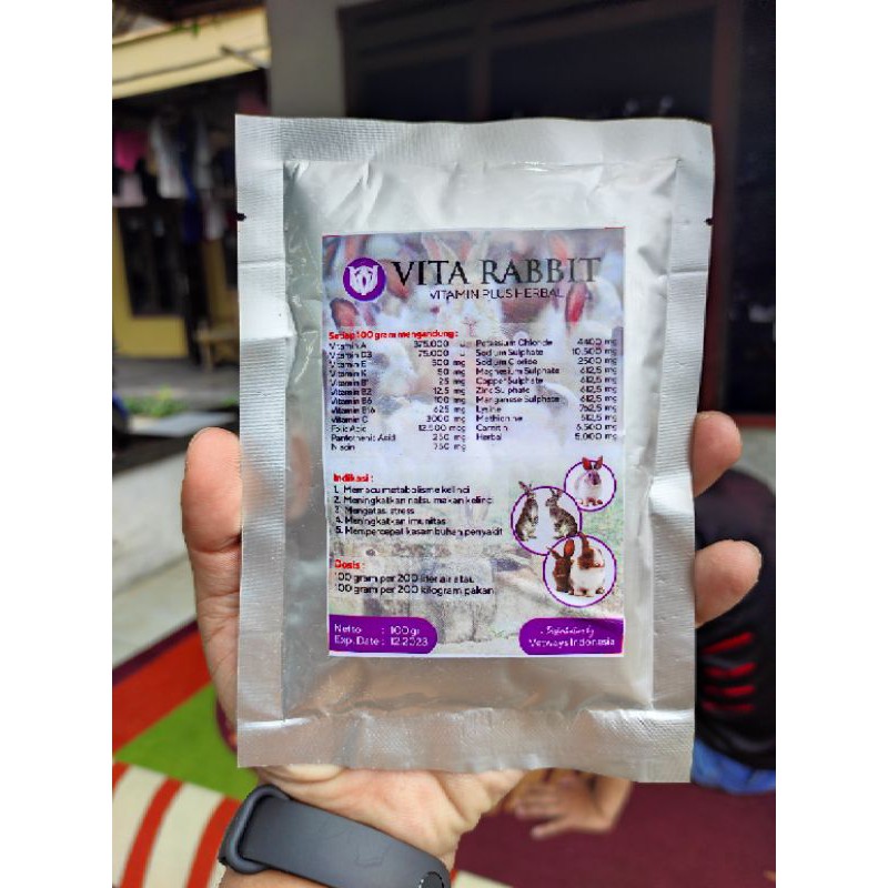 Multivitamin kelinci penambah nafsu makan kelinci Vita Rabbit Vitarabbit