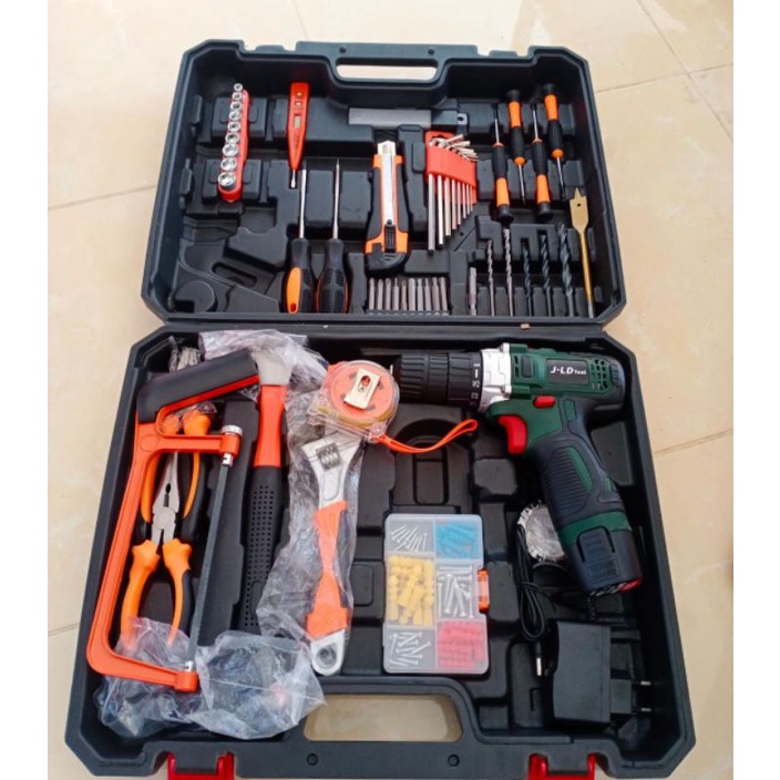 Paket Toolkit Mesin Bor Cas Baterai JLD