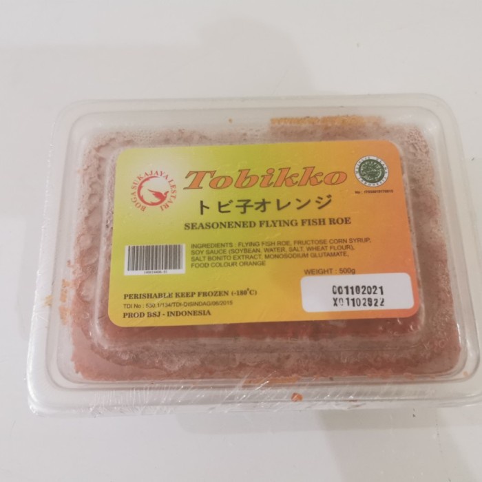 

Terbatas - Tobiko Orange Telur Ikan Terbang 500Gram