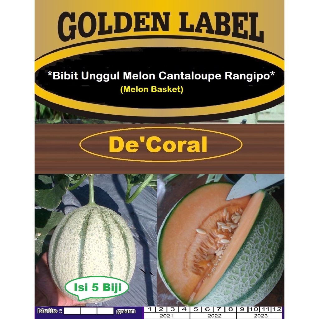 Bibit Melon Cantaloupe Rangipo | Melon Basket | Benih Melon Cantelope Rangipo