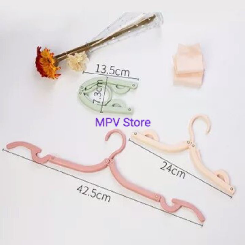 Gantungan Baju Lipat Travelling l Magic Hanger l Hanger Lipat Portable