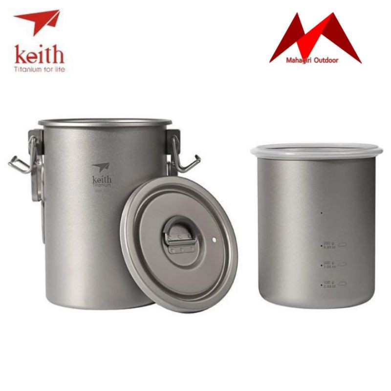 Keith titanium Ti6300 multifunction cooker alat masak nasi pot ultralight camping