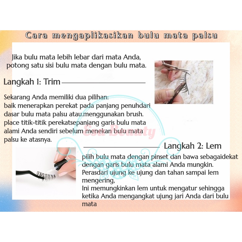 COCO MAMA Bulu Mata Palsu Eyelash Extension/ Penjepit Bulu Mata/ Lem Bulu Mata/ 3D Lembut Bulu mata Eyelashes