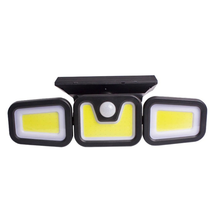 Lampu Tenaga Matahari Taman LED Solar Lamp Cool White COB - FL-725A - Black