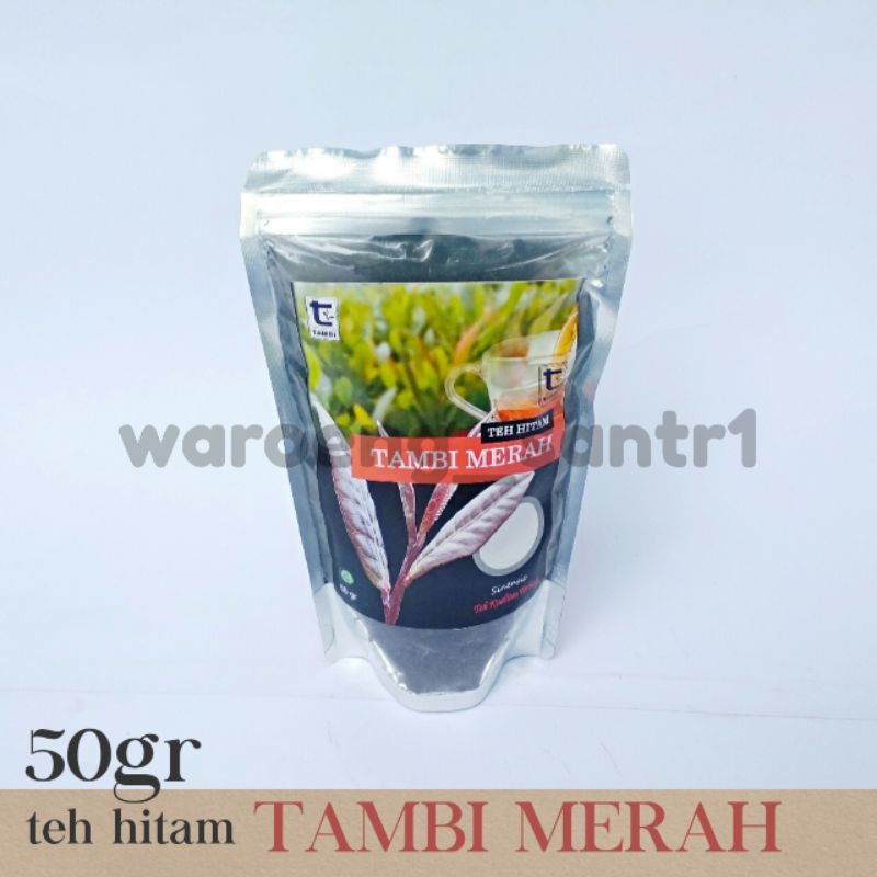 

BLACK TEA/TEH HITAM TAMBI MERAH KEMASAN 50 GRAM