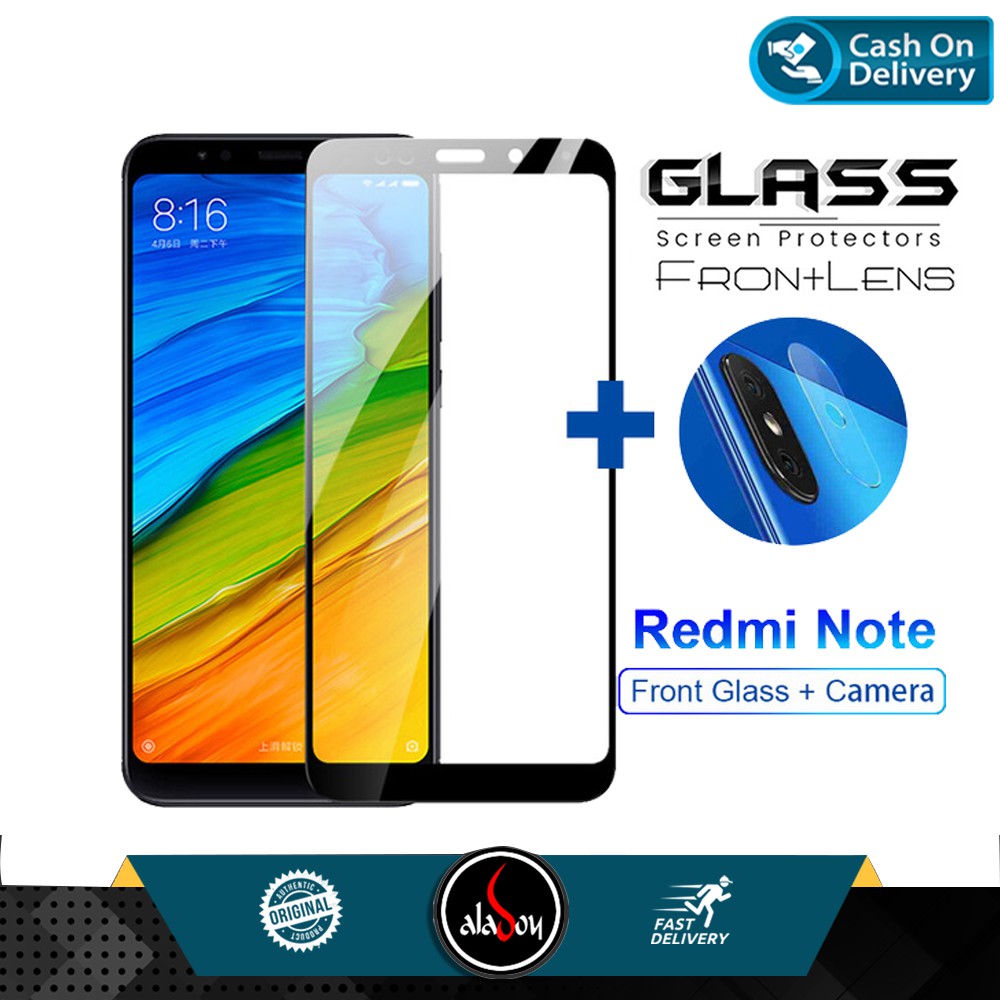 Paket Tempered Glass Layar Dan Tempered Glass Camera Lens Xiaomi Redmi Note 5